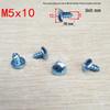M4M5 Large Flat Head Galvanized Self-Tapping Phillips Wood Screws, Pan/Round Head