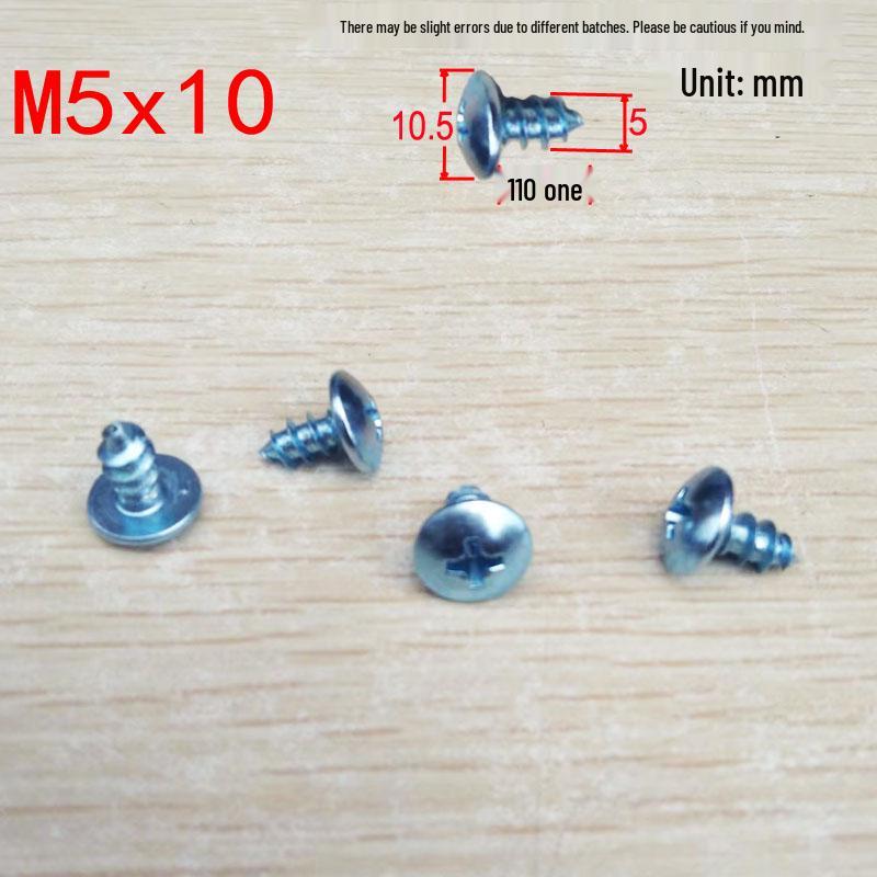 M4M5 Large Flat Head Galvanized Self-Tapping Phillips Wood Screws, Pan/Round Head