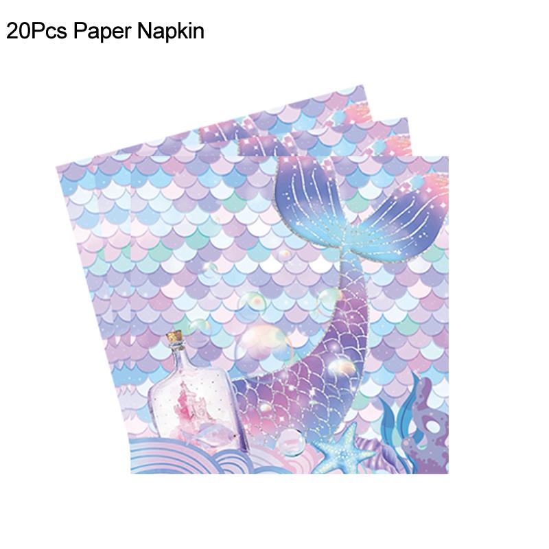 Little Mermaid Party Balloons 32inch Number Foil Balloon Kids Birthday Party Decoration Supplies Baby Shower Decor Helium Globos