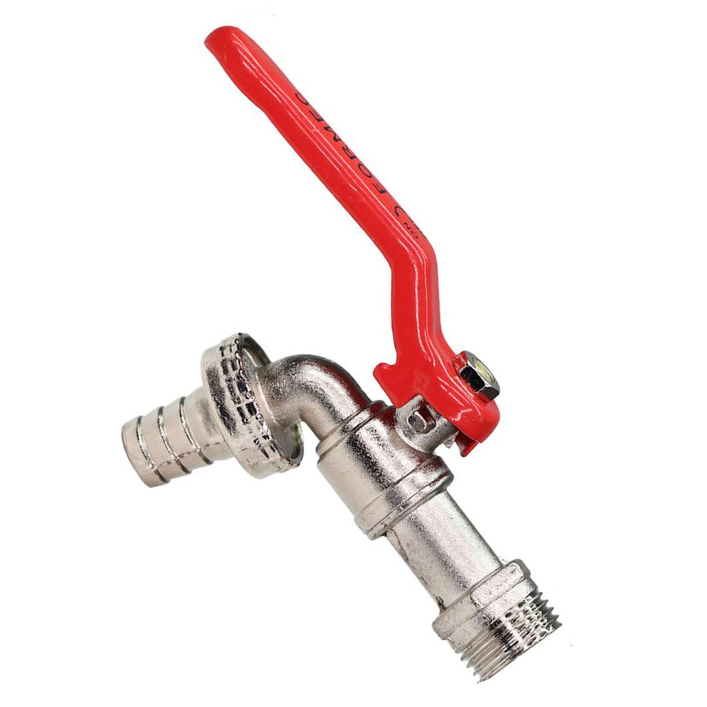 Water Nozzle Zinc Alloy Outlet Water Tap Fauset Rustproof High Pressure for Garden Belt Nozzle