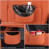 ZGAP4 Leather Car Door Trash Bin Hanging Garbage Storage Barrel For Benz AMG A C E S G Class W201 W210 W108 W204 W205 W203 Accessories
