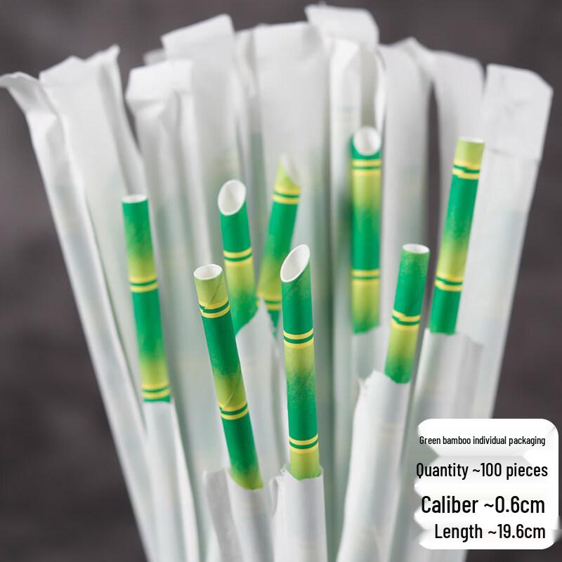ZISIZ Biodegradable Disposable Plastic Straws