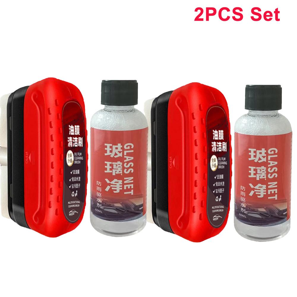 120ml Auto Glass Oil Film Remover Glass Polishing Compound Windshield Cleaner Car Glass Polishing Clear Window Car Detailing 5pc
