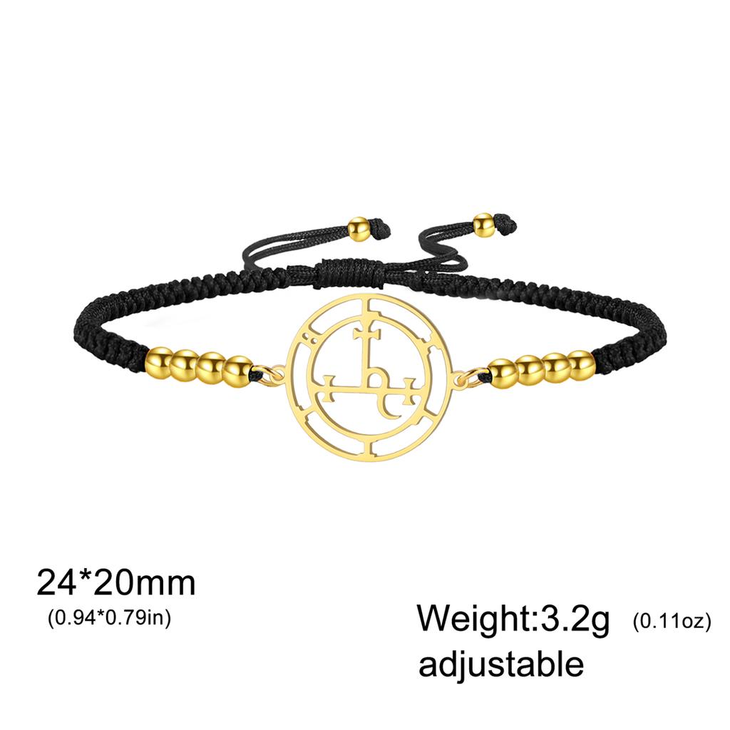 Mýtický sigil Lilith Náramek Nerezová ocel Judaismus Bohyně Lilith Náramky Ženy Muži Šalamounův Amulet Šperky Dárek