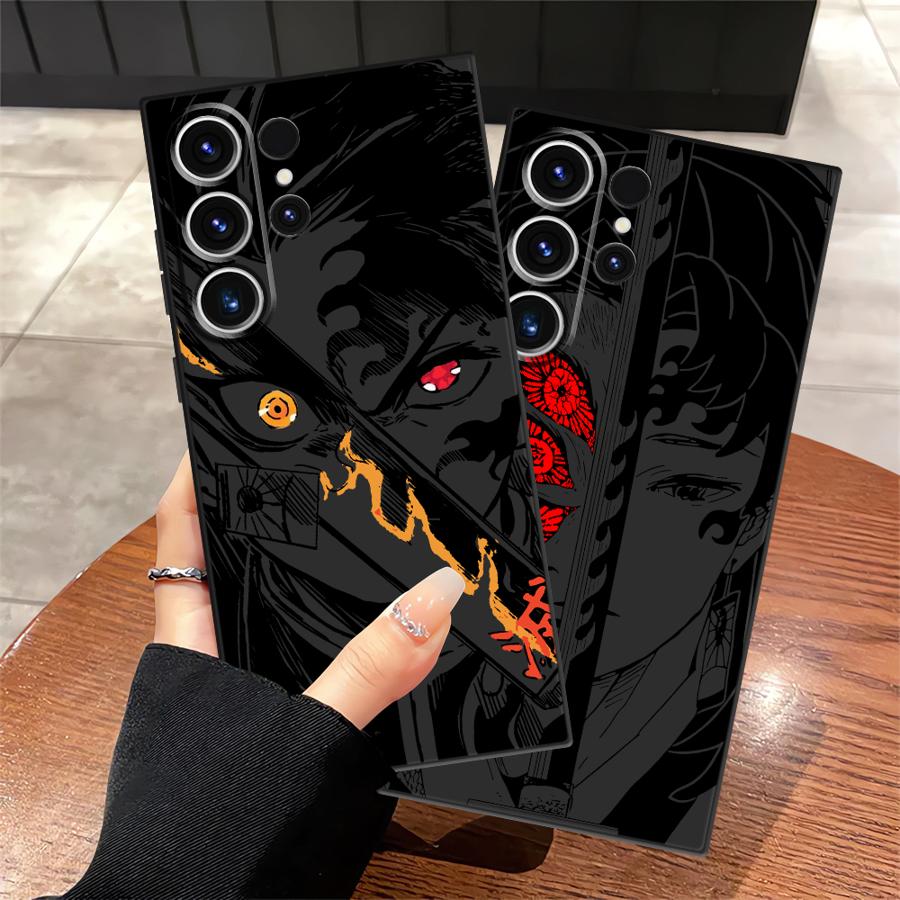 Soft Back Phone Cover Case for Samsung Galaxy S20 S25+ S22 S24+ S25 Ultra S23 FE S24 Plus S9 S21 Hot Demonss Anime Slayers