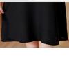 Elegant Plus Size Silk Midi Dress – Short Sleeve Round Neck for Stylish Mothers
