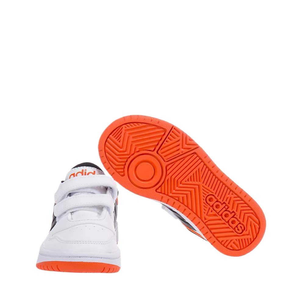 Adidas Hoops 3.0 Synthetic Leather Fabric Comfortable Fashion Versatile Durable Waterproof Low Top Kids Basketball Shoes Kids Sneaker IG6106
