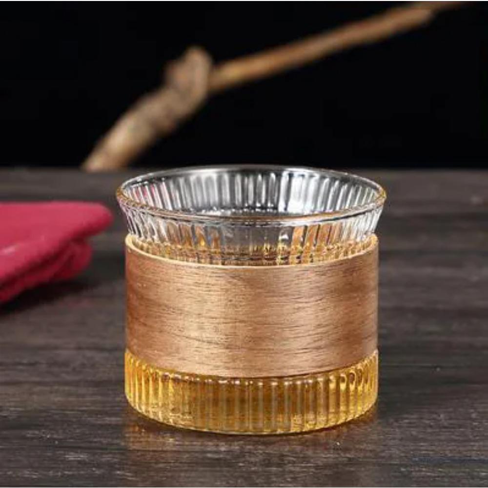130ml Tea Cup Large Capacity Japanese Style Coffee Mug Transparent Glass Teacup Drinking Mug
