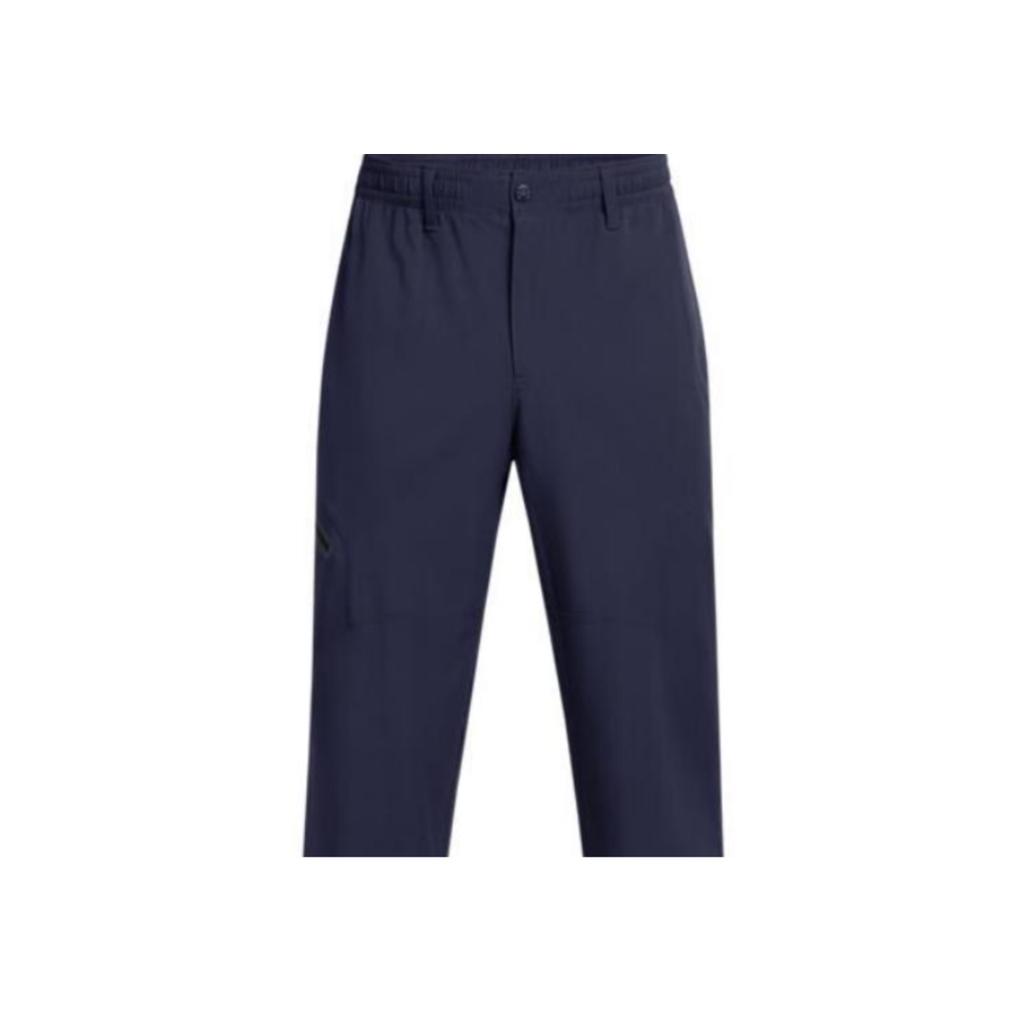 Under Armour Simple Comfortable Solid Color Straight Leg Training Pants Men bottoms Navy-Blue 1388824-410