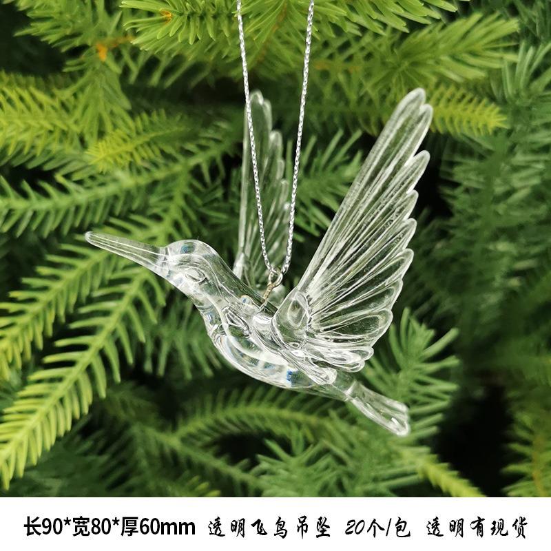 New Christmas Transparent Ice Crystal Snowflake Christmas Tree Decoration Supplies Christmas Atmosphere Christmas Tree Snowflake Pendant