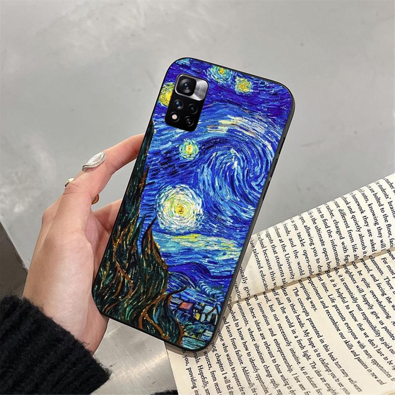 Van Gogh Sternennacht Handyhülle für Xiaomi Redmi note 13 12 11 10 Pro 12S 11S 10S Redmi 10 13C 9C Funda