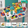 Multifunctional Building Block Table for Kids, Compatible with Large Lego Pieces, Educational Toy for Boys Ages 3-6