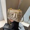 Woolen bag women's autumn and winter new fashion niche chain messenger bag high-end mini box bag