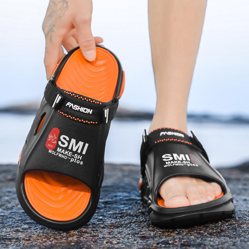 Men s 2025 Summer Non-Slip Height-Boosting Clog-Style Slippers: Outdoor, Odor-Resistant, Wear-Resistant, Breathable.