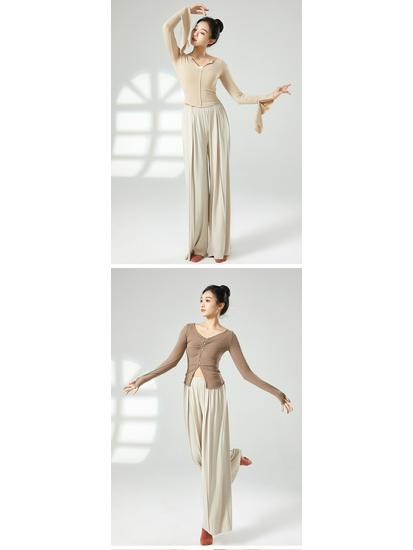 Four Seasons Damen Klassischer & Moderner Tanz Weitbeinige Hosen