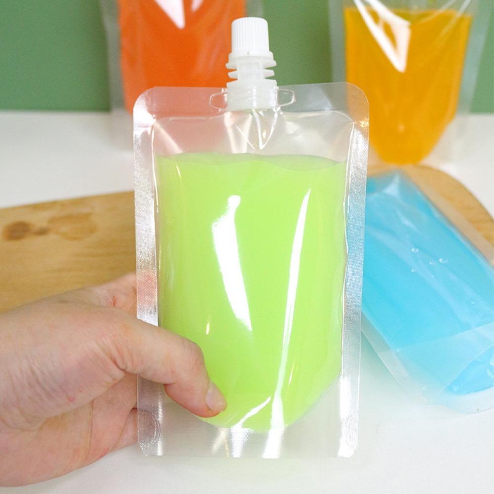 for Travel Party Refillable Squeezable Drink Pouch Soybean Milk Liquid Containers Juice Pouches