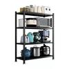 Multi-Layer Kitchen Floor Rack: Multi-Function Microwave and Cookware Storage (Non-Stainless Steel)