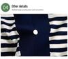 Elegant Ice Silk Striped T-Shirt for Middle-Aged Women - Summer 2026 Edition