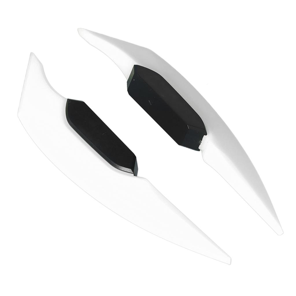 1 Pair Motorcycle Side Winglet Aerodynamic Wing Spoiler Universal for Motorbike Electric BikesWhite