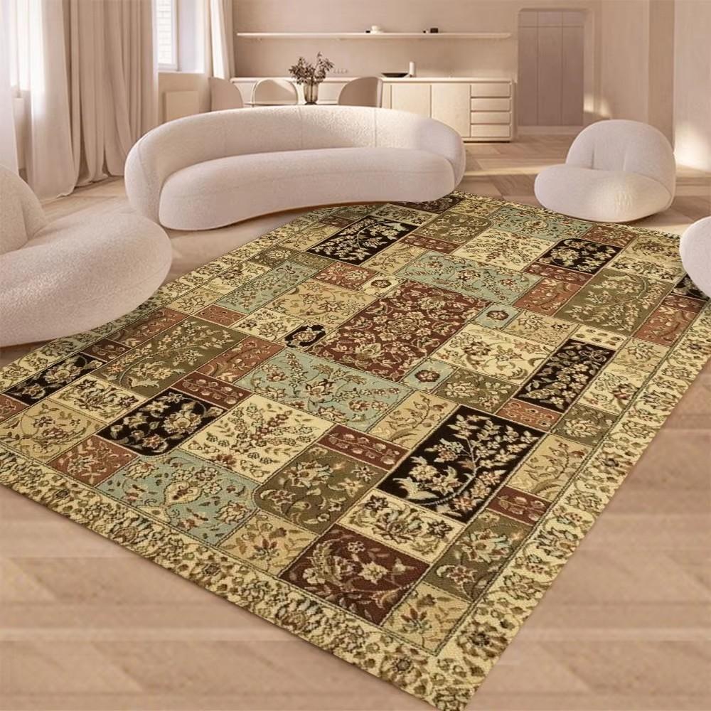Rural American Retro Carpet Rug for Home Living Room Bedroom Sofa Doormat Decor,kids Game Area Rug Floor Mat Gift
