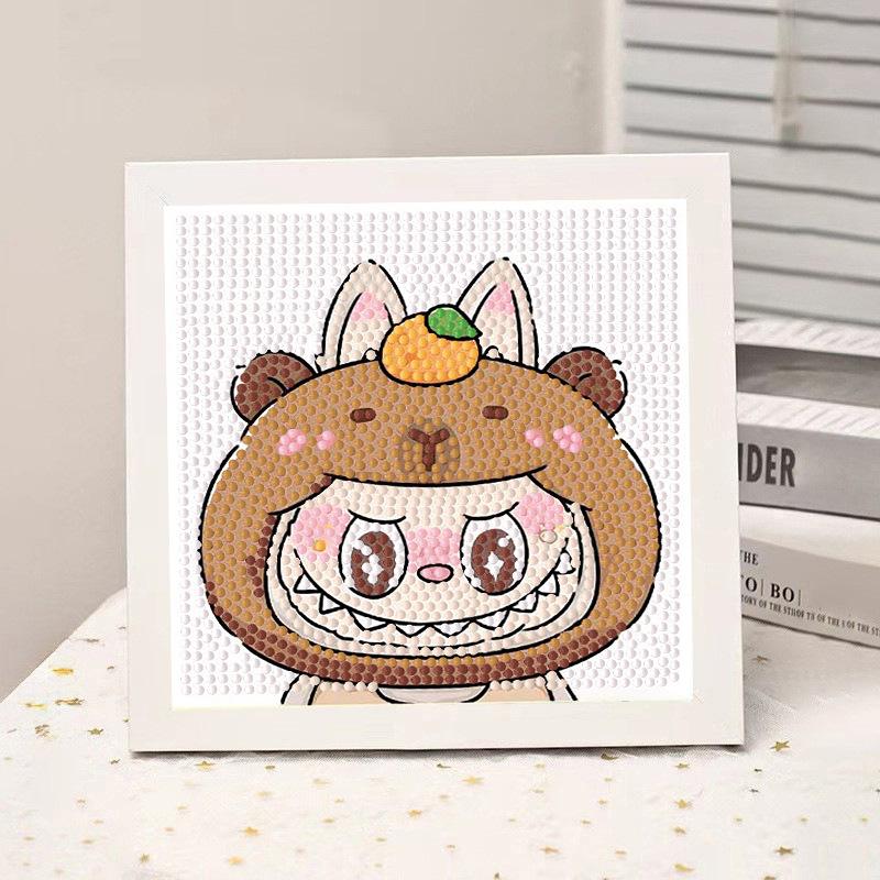 High-End Diamond Painting Diy Van Gogh Starry Sky Cat Creative Handmade Toy Table Decoration Diamond Painting With Frame