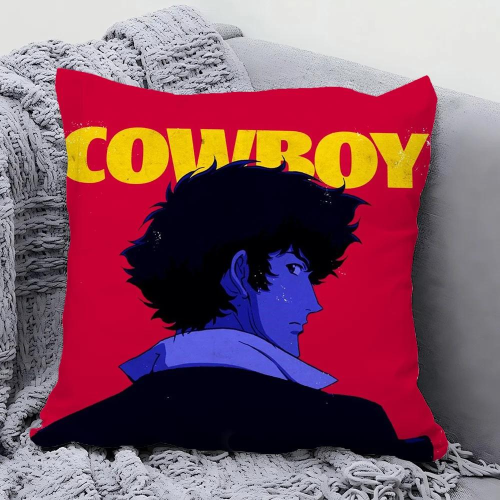 Animation C-Cowboy B-Bebop Spike Pillow Case Square Pillow Bedroom Sofa Leisure Comfort CushionLiving Room Home Decoration 40X40