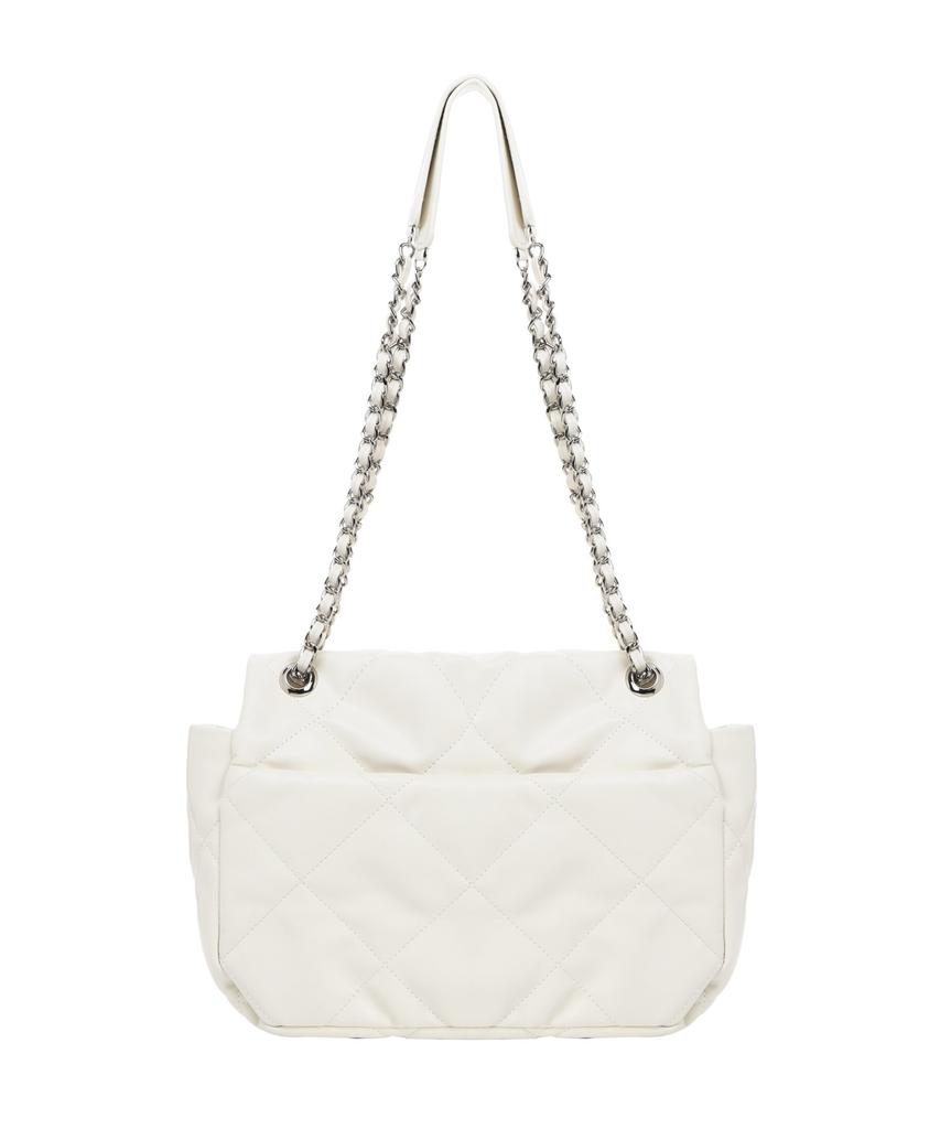 NickNicole Crystal Classic Chain BagCream