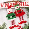 4-1PC Christmas Elves Stuffed Plush Dolls Hanging Ornaments Xmas Tree Decor Cute Boy Girl Elf Pendant Kids Gifts New Year Gifts