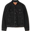 Levis SS25 35th Anniversary Collection Letter Embroidery Eye Pattern Printed Button Multi-Pocket Jacket Men Jacket Black 001YW0000