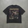 Pulp Fiction Grafické Tričko Vintage Retro Filmové Tričko Oblečení Grafické Tričko s Krátkým Rukávem Unisex Unisex Dámské Celoroční