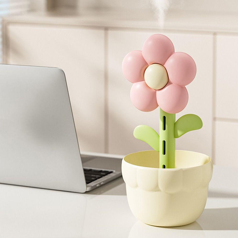 Creative Flower Air Humidifier 300ml Car Mist Air Humidifier Cool Mist Air Purifier  Office