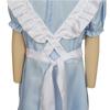 Girls Blue White Alice In Wonderland Maid Style Princess Dress With Headband For Birthday Party