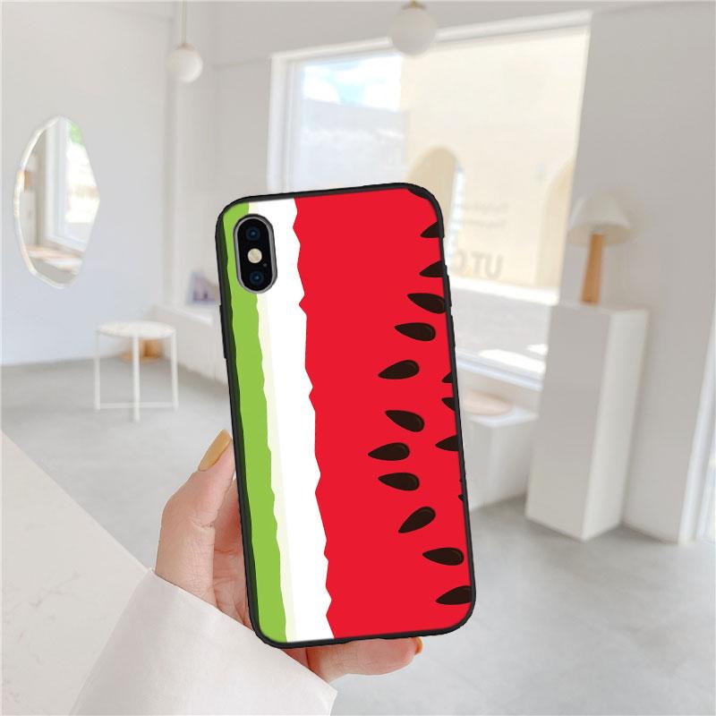 LO21 Étui Cartoon Fruit Pastèque pour Samsung A11 A12 A13 A15 A52S A53 A55 A56 A70 A71 A72 A73 F06 F16 F56 S10 Plus S10e