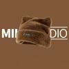 Fluffy Knitted Cap Bear Ears Winter Plush Hat Fashion Cat Ears Hat  Female/Girls