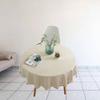Solid Color Round Tassel Tablecloths Table Cover Indoor Outdoor Decorations