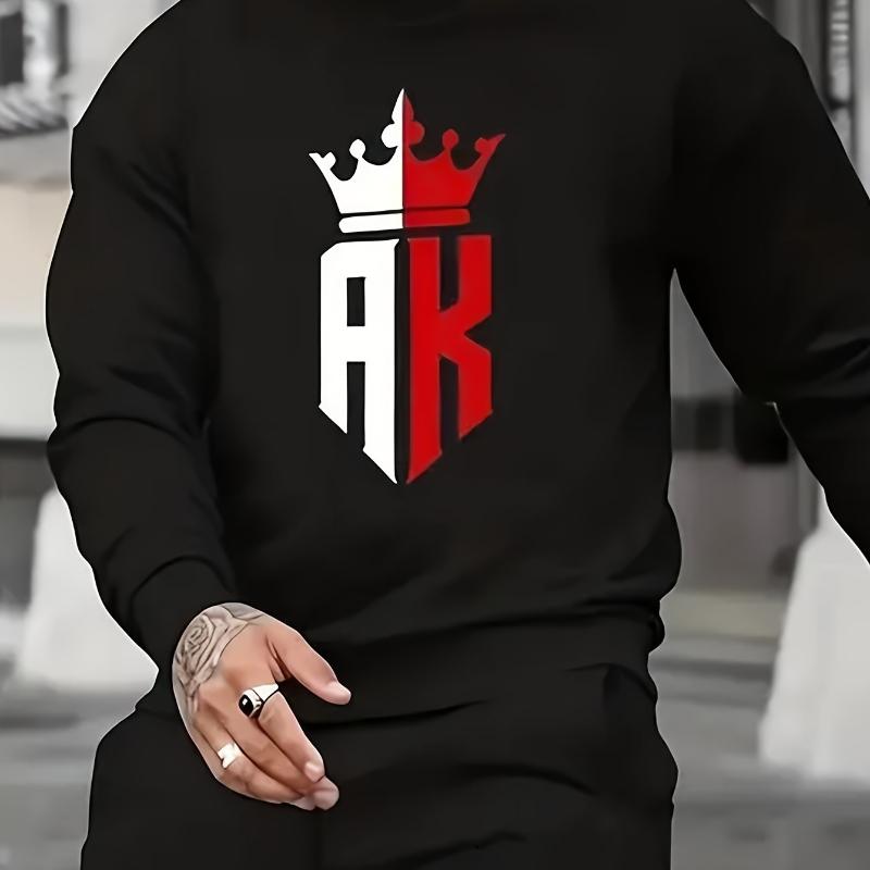 Crew Neck Sweatshirt, Durable & Eco-Friendly, Ideal for Long-Term Daily XXL чёрный