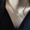 Lightweight Treble Clef Necklace Hollow Design Musical Note Charm Pendant Jewelry  Music Lovers