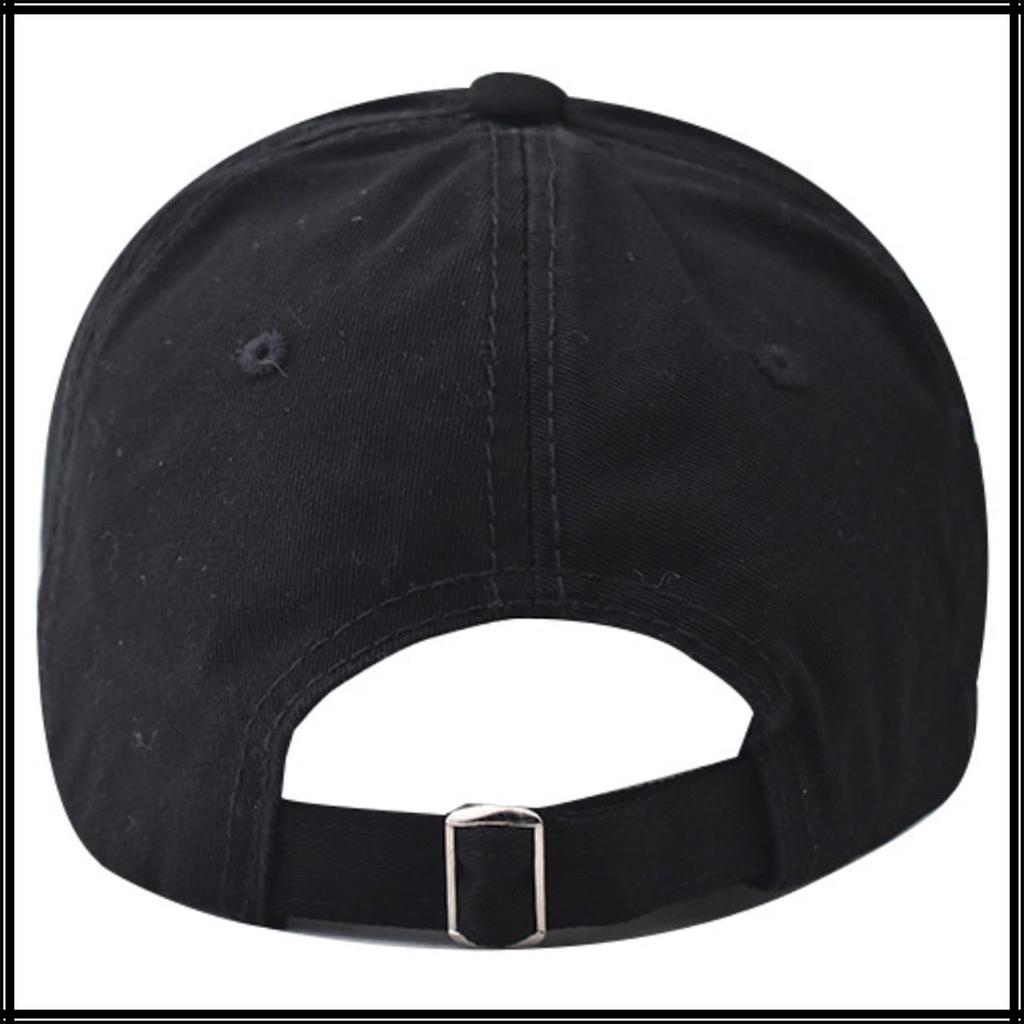 Baseball CZA419 [White Fang] Hat, Cap, Cap, Embroidered, Casual, Stylish, Outdoor, Men's, Women's, (Black)