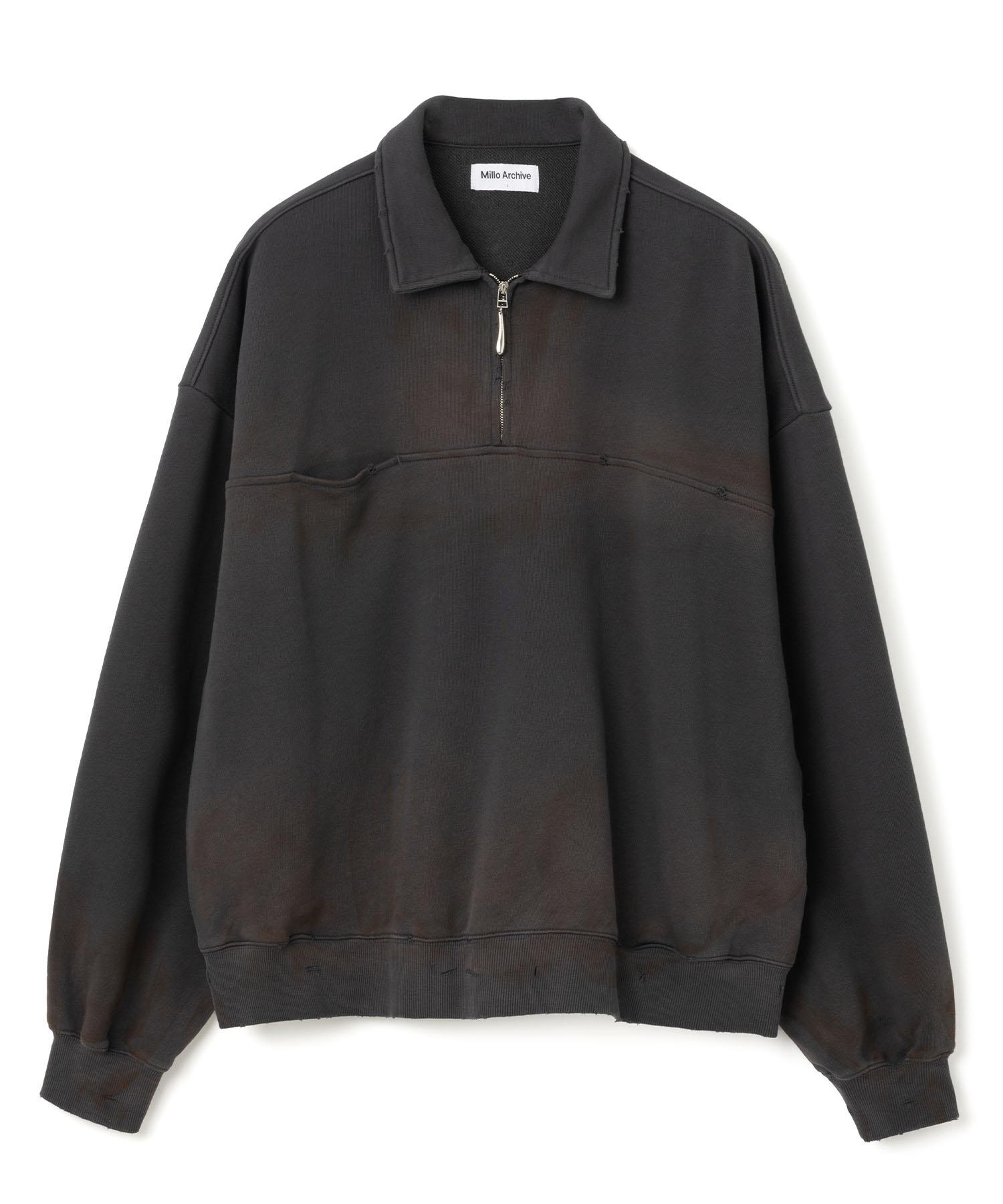 Milo Archive Damage Half Zip-Up [Charcoal] Charcoal/M