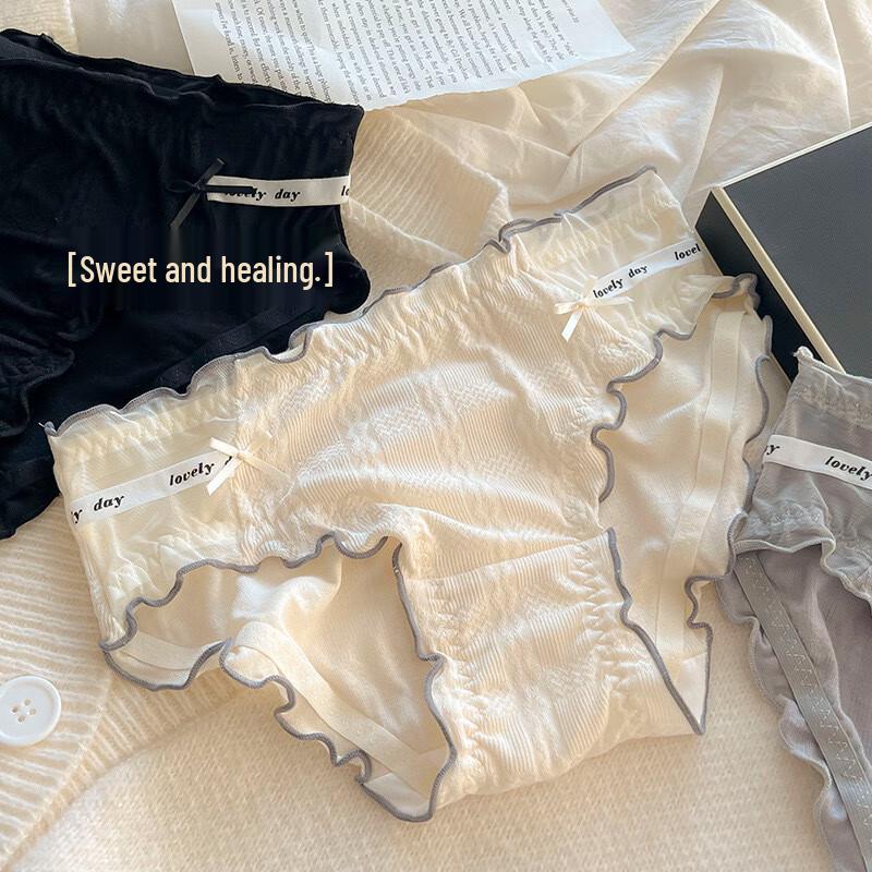 LANGSHA Women's Seamless Modal Mid-Waist Briefs 3-Pack