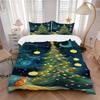 3pc Christmas Cat Cover Set - 1 Quilt Cover + 2 Pillowcases, All Seasons Bedroom Setting, Perfect for Home035