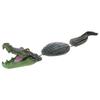Realistic Floating Alligators Decoys Garden Statues Floating Alligators Decoys Artificial Cayman Deterrents Outdoor