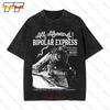 All Aboard The Bipolar Express Family Holiday Vintage Oversized Tshirt Yben