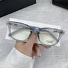 Unisex Black Frame Anti-Blue Light Eyeglasses for Slimming Square Faces