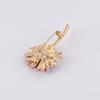 Women Brooch Gradient Enamel Flower Design Brooch Suit Lapel Sweater Dress Coat Badge Weddings Parties Daily Wear
