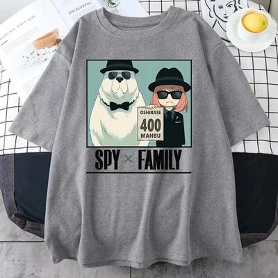 2024 New Anime Mange Forger Art Mans T-Shirt Cotton Short Sleeve Creativit TShirts Oversize Breathable O-Neck Unisex Tee Clothes