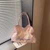 New Arrival Lazy Style Tote Bags Wrinkled Polka Dot Large Capacity Shoulder Bag Women Fashion Colorblock Commute Underarm Bag