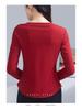 Autumn Slim Fit Round Neck Long Sleeve Women's Top
