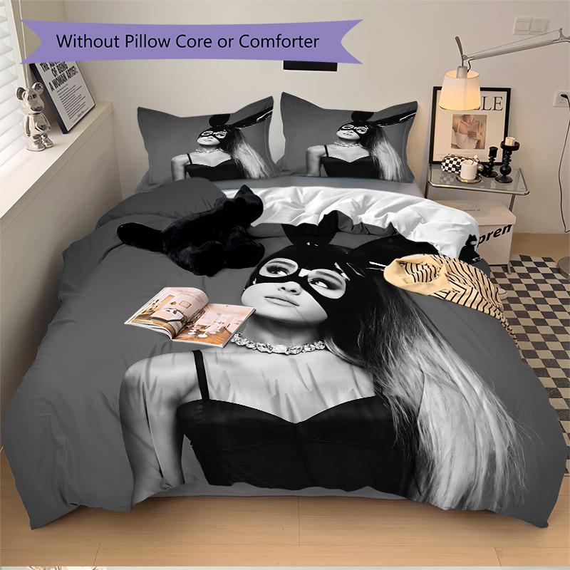 3Pcs Elegant Bunny Mask Fashion Bedding Sets For All Sizes New 3D Printed Bed Cover Comforter Duvet Cover Pillowcase Bedroom Decoration