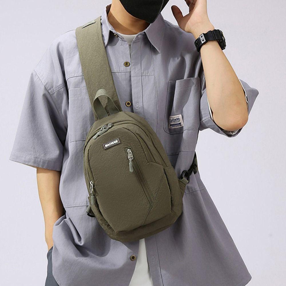 Casual Sling Backpack Nylon Men Crossbody Bag Fashion Shoulder Bag  Unisex